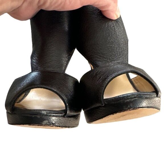 BCBG MaxAzria Leather ILMA Studded Heels Peep Toe - Picture 13 of 13